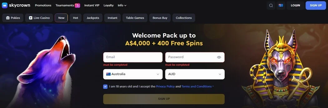 SkyCrown casino pokies